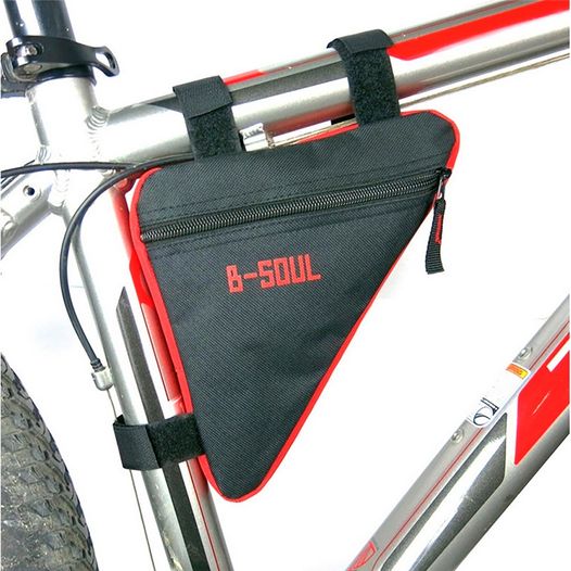 Велосумка на раму "трикутник" B-Soul BC-BG064 20*18*4cm чорно-червоний