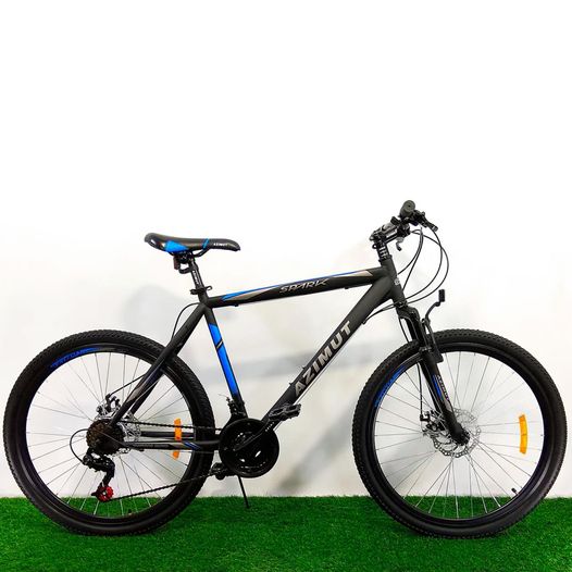Велосипед 26" Azimut Spark GD 20" черно-синий