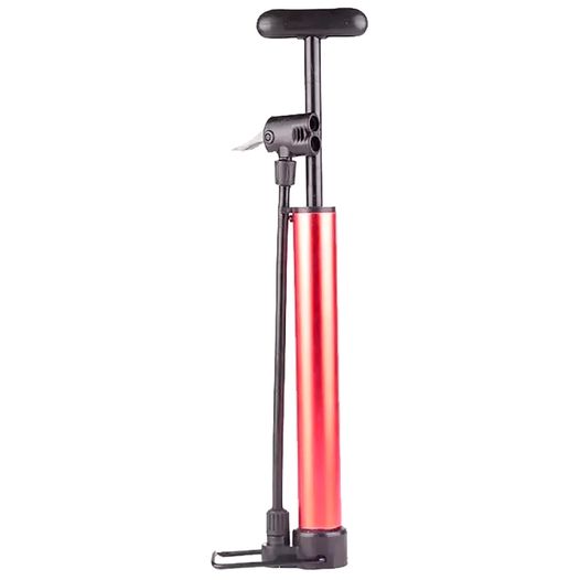 Насос для велосипеда, алюминиевый, 26 см, AV/FV/DV, красный