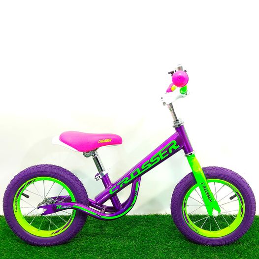 Дитячий біговел 14" Crosser Balance bike New фіолетовий