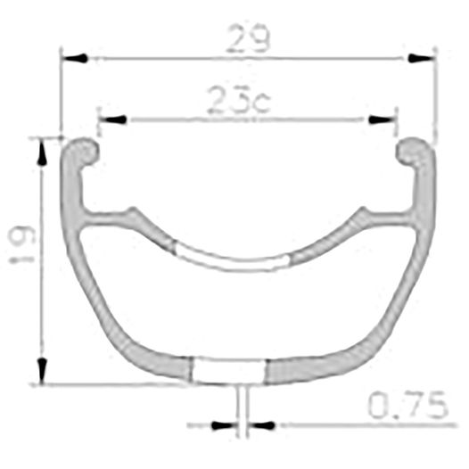 Обод велосипедный 29" Mach1 5,50 SL DISC 32 отв, TLR, пистон, черный, FV 600г (370582)