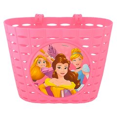 Велосипедная корзина передняя Spencer 12" пластик, детская, принцессы, розовый