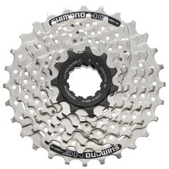 Кассета на велосипед Shimano CS-HG41, 11-28, 7-звезд серебристая (ECSHG417128)