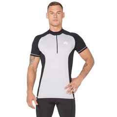 Велосипедная футболка Rough Radical RACER SX мужская, короткий рукав, черный/серый