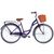 Городской велосипед 28" Dorozhnik Aquamarine 2024, багажник, корзина, крылья, темно фиолетовый