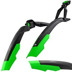 Крылья на велосипед Simpla ADHD SDL 27,5-29 черный/зеленый