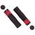 Грипсы EVA HL-G224-2 PVC L130мм с Al черные замком черно-красные