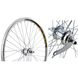 Заднє колесо велосипеда 26" Stars Swift, втулка Velosteel, 36H, ножне гальмо, сріблястий
