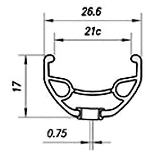 Обід велосипедний 29" Mach1 KARMA DISC 32 отв для диск гальм, чорний, AV, 540g (370634)