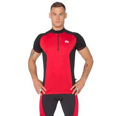Велосипедная футболка Rough Radical RACER SX мужская, короткий рукав, красный/черный