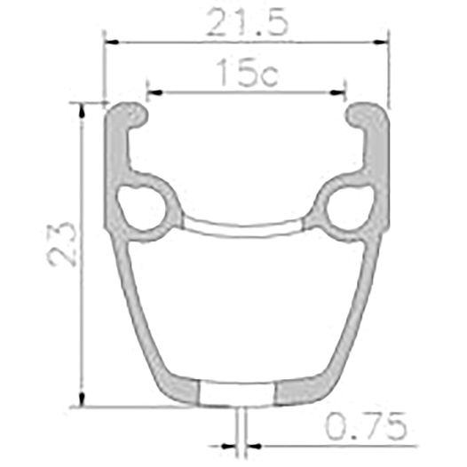 Обод велосипедный 28" Mach1 ROAD RUNNER 700C 32 отв серебристый, FV/Presta, 500g (370651)