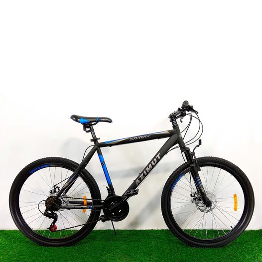 Гірський велосипед 26" Azimut Spark D 20" чорно-синій