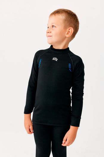 Дитяча зимова термобілизна Rough Radical Edge, на флісі, для активних занять спортом, чорна, 140/146