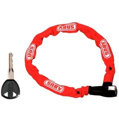 Велозамок Abus, цепь, ключ, 4x1100 мм, красный