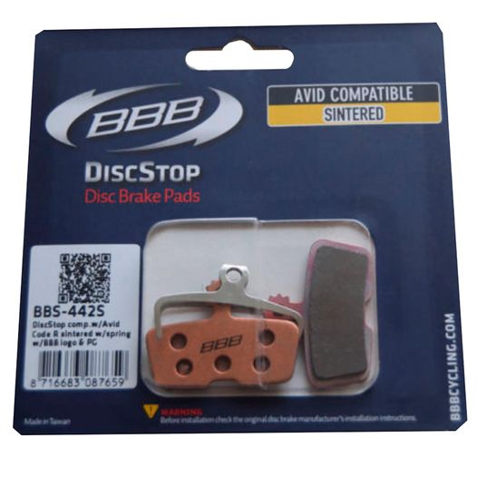Тормозные колодки дисковые BBB BBS-442S для Avid Code R с пружиной METAL