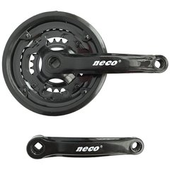 Шатуны на велосипед Neco NSS-3001 42/34/24Т, квадрат, 170мм, черный
