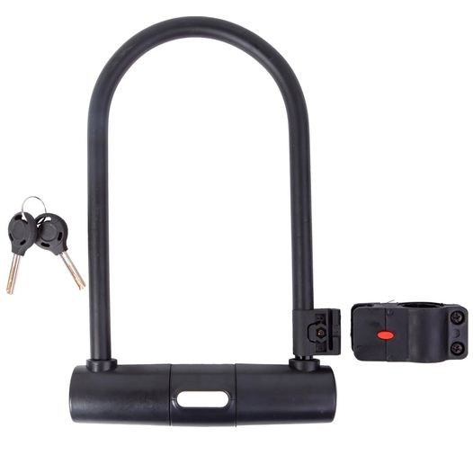 Велозамок U-Lock PY 6168 на ключі 127мм*229мм чорний