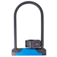 Велозамок U-Lock PY 6264 на ключе 127мм*230мм черный с синим