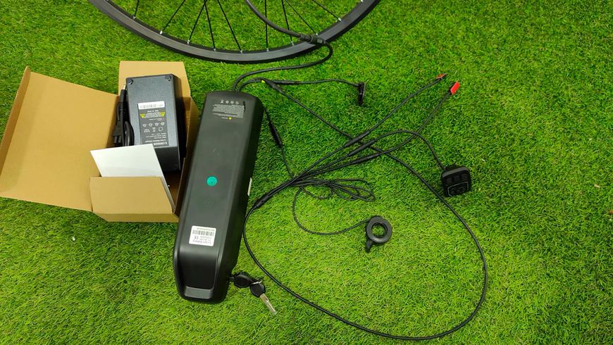 Электрический велонабор E-Crosser 48V/750W задний редукторный под кассету спицованный 26-29 дюймов, батарея li-ion 15A