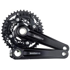 Шатуны на велосипед Shimano Deore FC-MT500 40/30/22T, 170мм, Hollowtech ll, алюминий, черный