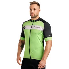 Велосипедная футболка Rough Radical TRIP мужская, короткий рукав, черный/зеленый/серый