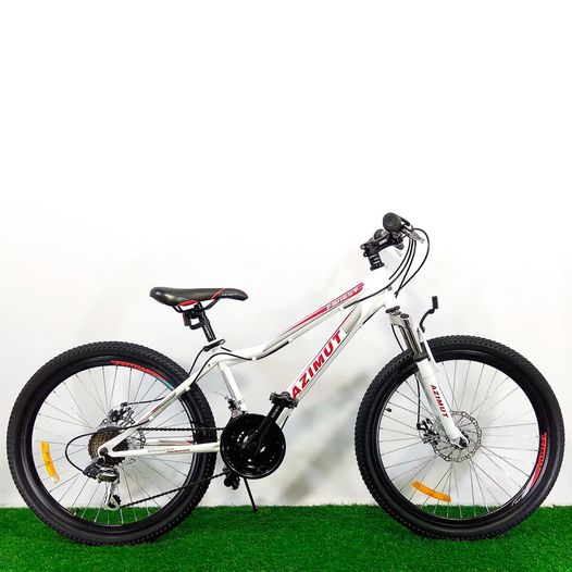 Подростковый велосипед 24" Azimut Forest D 12,5" бело-красный