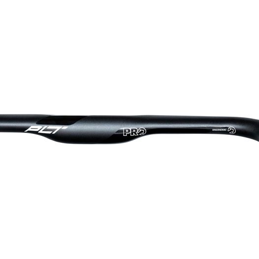 Кермо для велосипеда PRO шосейне компакт ерго PLT 38cm/31,8mm, чорне (PRHA0346)