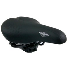 Сидіння велосипеда Selle Bassano Comfort GEL, комфортне, пружини, 260х170 мм, чорний