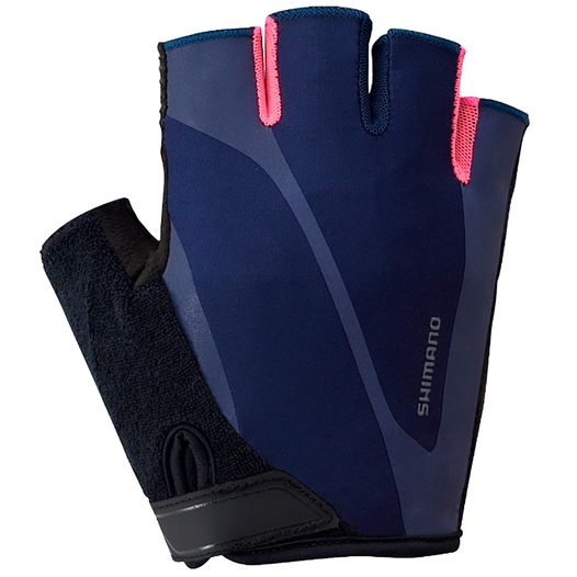 Велосипедные перчатки Shimano Classic, без пальцев, темно-синие