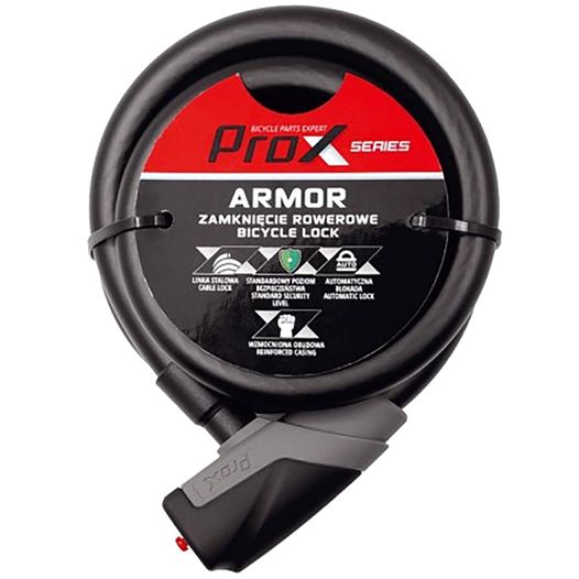 Велозамок ProX Armor под ключ 15x1500 мм черный