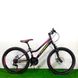 Подростковый велосипед 24" Azimut Pixel GD 12" черно-розовый