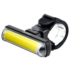 Передний фонарь для велосипеда ProX Zeta T Cob Led, 80 Lm, аккумулятор, алюминий/пластик, USB, черный