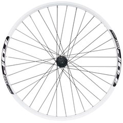 Переднее колесо велосипеда 27,5" Remerx, 36H, втулка Shunfeng SF-A217F, дисковый тормоз, в сборе, белый