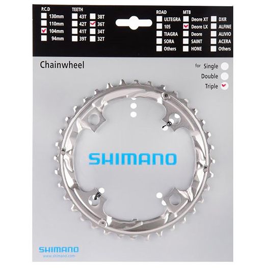 Передняя звезда к шатуну Shimano FC-M660 SLX, 36зуб. 9-ск. (Y1KF98050)