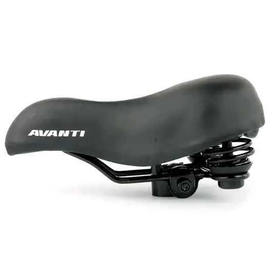 Сідло для велосипеда з пружинами Avanti SDD-708D, широке, чорне
