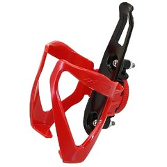 Флягодержатель для велосипеда Ibera Adjust IB-BC17 с регулировкой, красный