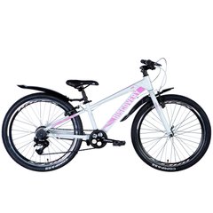 Підлітковий велосипед 24" Discovery QUBE Vbr 2024 біло-рожевий
