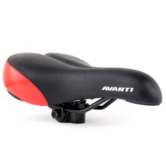 Велосипедное седло Avanti AVY-6690 черный/красный