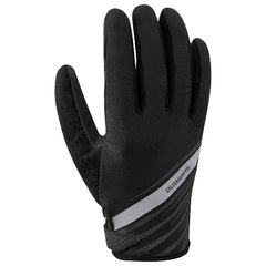 Велосипедные перчатки Shimano LONG черные, с пальцами