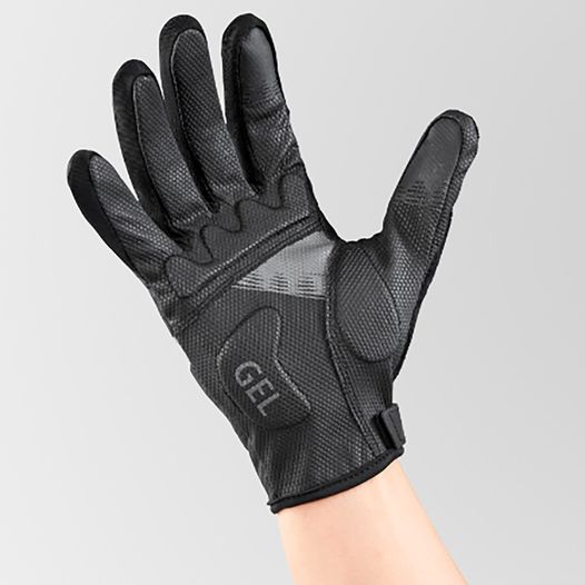 Велосипедні рукавички Shimano LONG чорні, з пальцями, розмір L (ECWGLBSTS12ML0106)