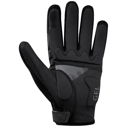 Велосипедні рукавички Shimano LONG чорні, з пальцями