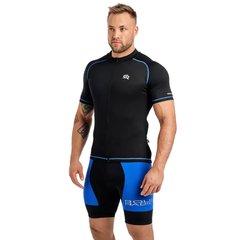 Велосипедная футболка Rough Radical CROSS-SX мужская, короткий рукав, черный/синий