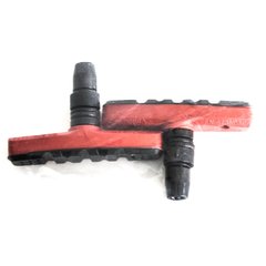 Тормозные колодки ободные VENZO COLOUR Red (пара) V-Brake
