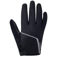 Велосипедные перчатки Shimano Original длинные черные, с пальцами
