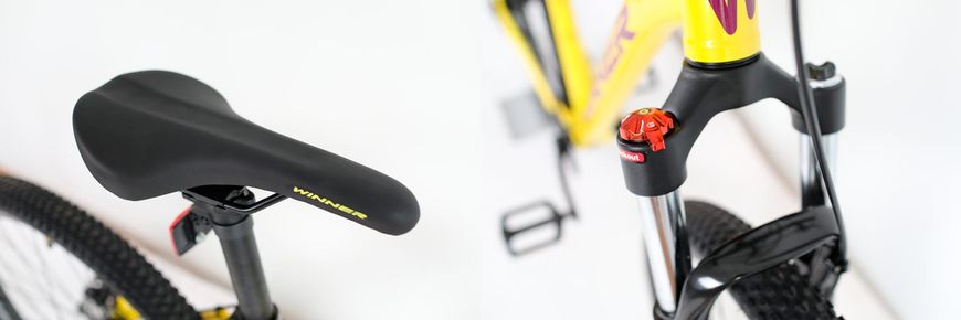 Гірський велосипед 27,5" WINNER ALPINA 14,5" 2022 Жовтий