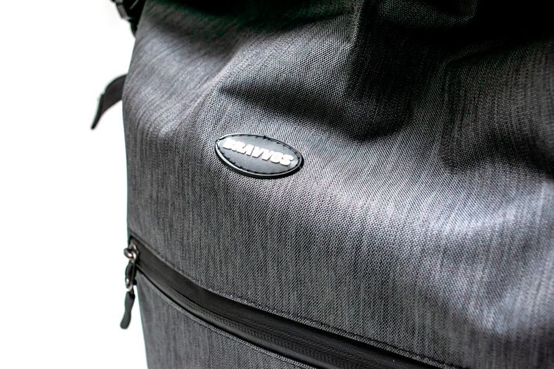 Велосумка штаны BRAVVOS F-088, на багажник 35x30x13cm серый, водоотталк материал