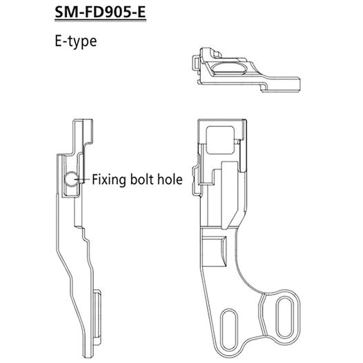 Адаптер SM-FD905-E д/монтажа передній перемикача FD-M8070 Di2 (ISMFD905E)