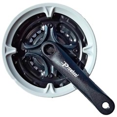 Шатуны на велосипед Prowheel MA-AC49, 42/34/24T, 152 мм, алюминий, квадрат, 3х6/7 ск, черный