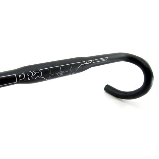 Кермо для велосипеда PRO шосейне ерго LT 42cm/31,8mm, чорне (PRHA0286)