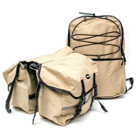Велобаул BRAVVOS F-091 сумка-штаны 43x29x10cm песочный